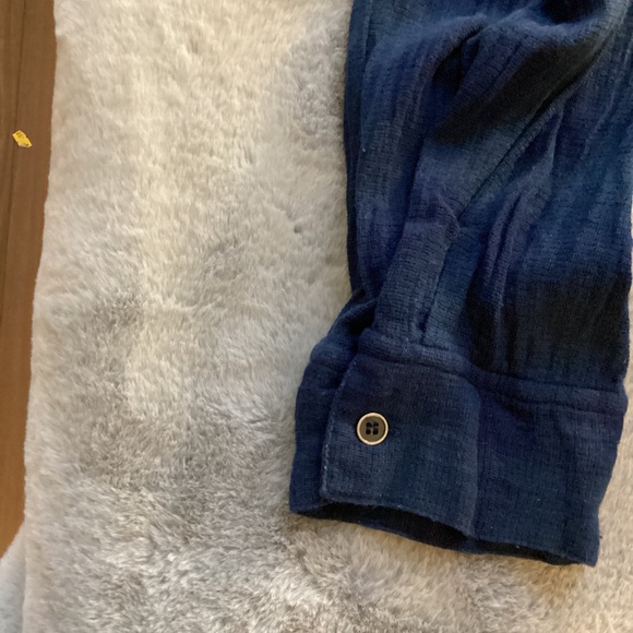 NWOT Tribal jeans blue plaid button up shirt size XL - Picture 8 of 9